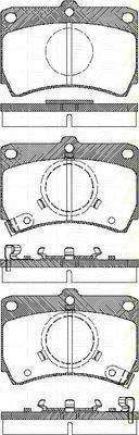 TRISCAN 8110 50840 комплект тормозных колодок, дисковый тормоз на MAZDA 323 III (BF)