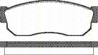 TRISCAN 8110 68177 комплект тормозных колодок, дисковый тормоз на NISSAN SUNNY II (N13)