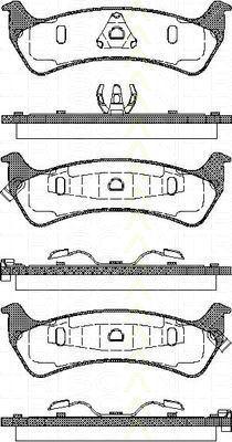 TRISCAN 8110 80529 комплект тормозных колодок, дисковый тормоз на JEEP GRAND CHEROKEE I (ZJ)