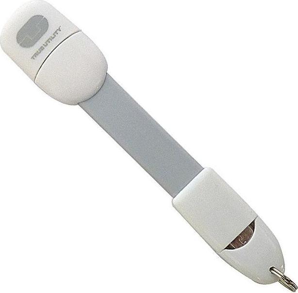 Брелок TRUE UTILITY 2015 KEY-RING ACCESSORIES MobileCharger- USB to Micro USB - White / (б/р:one size)