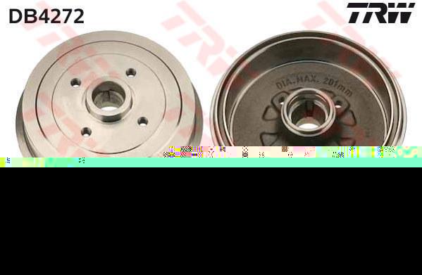 TRW DB4272 Барабан тормозной DAEWOO Espero/CHEVROLET Lanos /D=200mm/39.80mm (96193771)