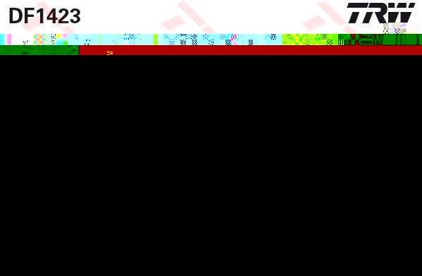 TRW DF1423 Диск тормозной TOYOTA COROLLA 1.3-1.8 87-97 передний (4351212440)