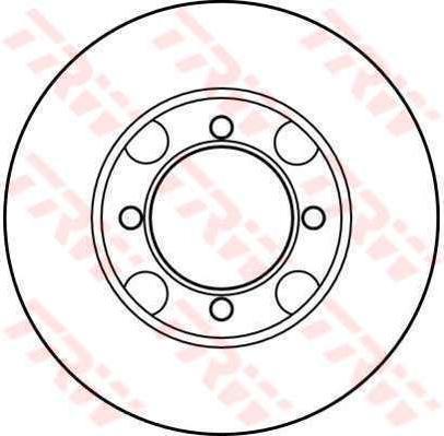 TRW DF2572 тормозной диск на MAZDA 626 II (GC)