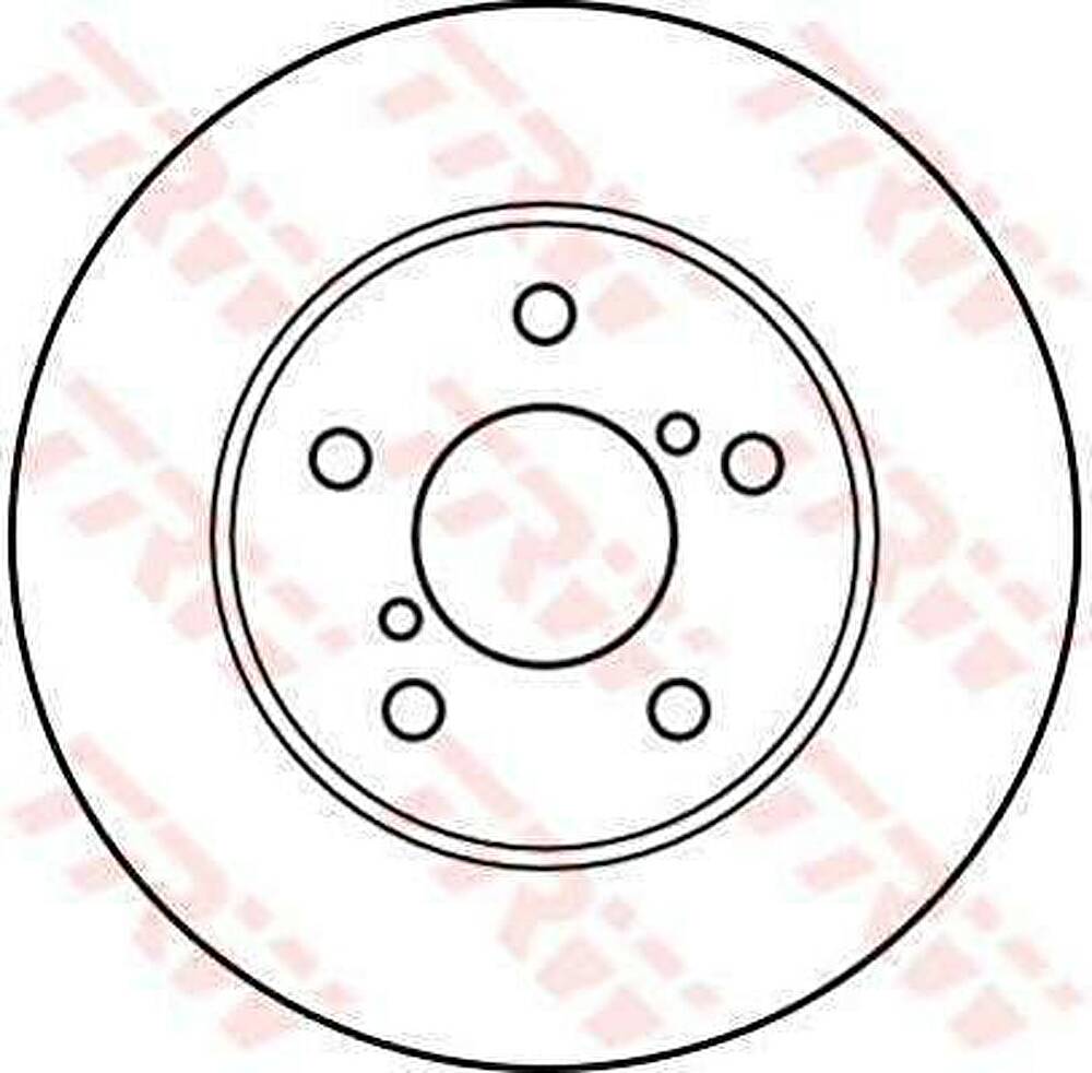 TRW DF4013 тормозной диск на SUBARU IMPREZA купе (GFC)