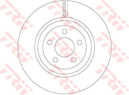 TRW DF6244S диск торм.пер.окраш. Chrysler 300C 04-12