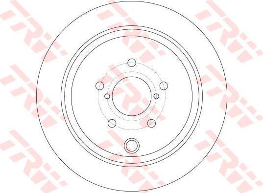 TRW DF6306 Диск тормозной SUBARU FORESTER 05-/IMPREZA 08-/LEGACY 07-/OUTBACK 08- задний