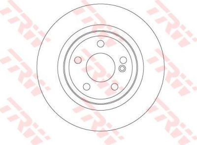 TRW DF6634 тормозной диск на MERCEDES-BENZ B-CLASS (W246, W242)
