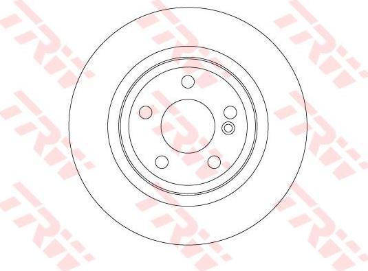 TRW DF6634 тормозной диск на MERCEDES-BENZ B-CLASS (W246, W242)