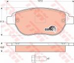 TRW GDB1464 Колодки передние CITROEN C4/BERLINGO/FIAT DOBLO/PEUGEOT 307 (425235)