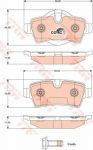 TRW GDB1766 Колодки задние MINI COOPER 01- (34216778327)
