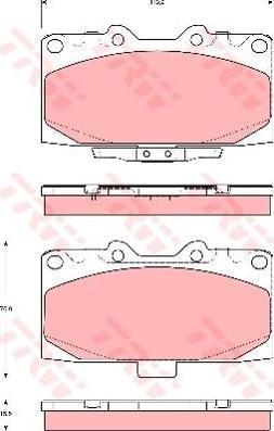TRW GDB3307 GDB3307 Колодки диск. Impreza 98-> 26296FA100