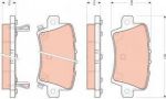 TRW GDB3408 Колодки задние HONDA CIVIC 5D 06- (43022SMGE01)
