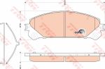 TRW GDB3484 Колодки передние LEXUS RX III 270-450 2009-> (446548160)