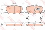 TRW GDB3583 Колодки задние CITROEN C4/MAZDA 6 III/MITSUBISHI Outlander III (4605B070)