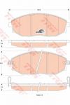 TRW GDB4179 Колодки передние CHEVROLET Epica 06- (96952179)
