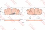 TRW GDB4603 Колодки передние JEEP Grand Cherokee IV 2010->/MB GL(X166)/ML(W166) (A0064203920)