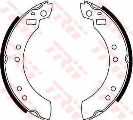 TRW GS6124 комплект тормозных колодок на HYUNDAI PONY