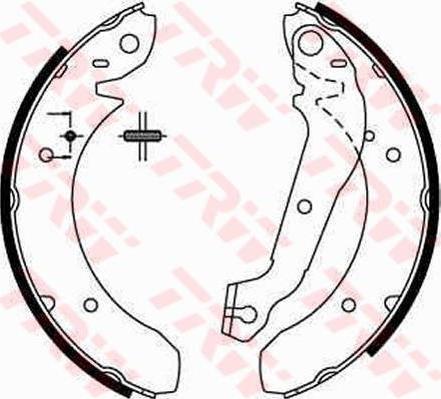 TRW GS6152 колодки барабанныеHyundai Sonata 1.8-2.4 88-93, Ford Granada 77-85