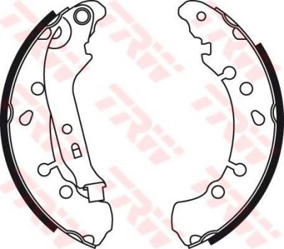 TRW GS8778 Колодки тормозные задние барабанные TOYOTA YARIS 1.0-1.2 06- (044950D040)