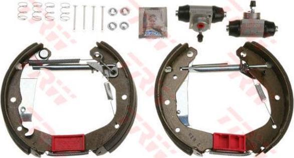 TRW GSK1611 комплект тормозных колодок на OPEL KADETT E кабрио (43B_)