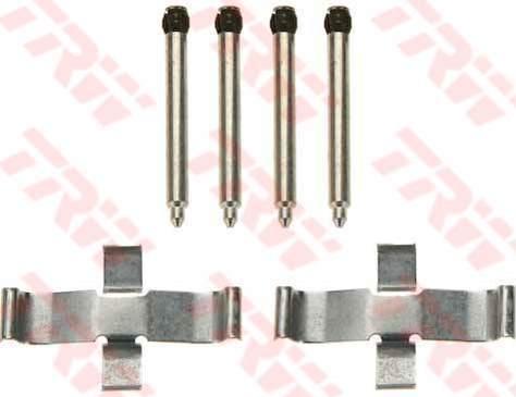 TRW PFK195 Ремкомплект дисковых колодок (задних) MB W201/W124/W202 (4213091)