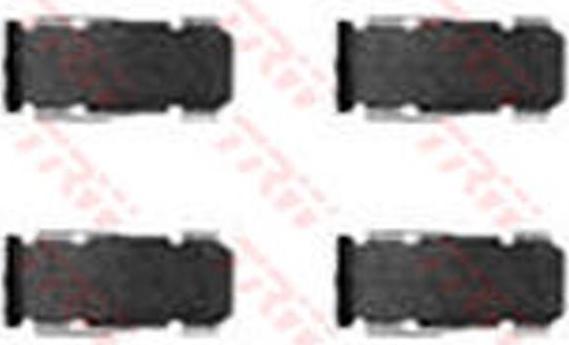 TRW PFK272 комплектующие, колодки дискового тормоза на DAIHATSU CHARADE III (G100, G101, G102)