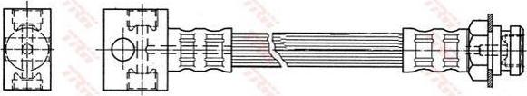 TRW PHA389 тормозной шланг на JEEP GRAND CHEROKEE I (ZJ)