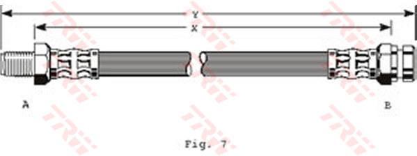 TRW PHB115 тормозной шланг на HYUNDAI PONY