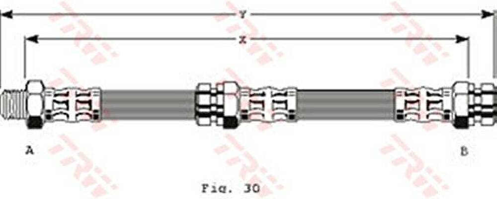 TRW PHB141 тормозной шланг на MAZDA 323 I (FA)