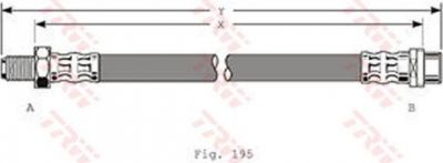 TRW PHB318 тормозной шланг на AUDI A4 Avant (8D5, B5)