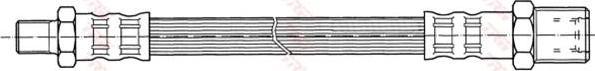 TRW PHB436 Шланг тормозной зад. FORD Mondeo I/II 93-00 (1025018)