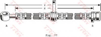 TRW PHD101 тормозной шланг на ROVER 600 (RH)