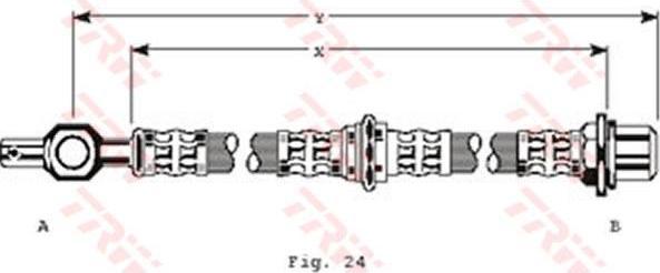 TRW PHD145 тормозной шланг на TOYOTA CAMRY (_V2_)