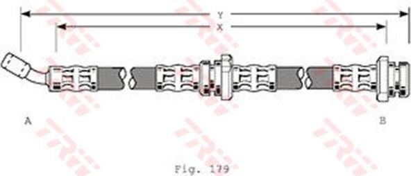 TRW PHD205 тормозной шланг на NISSAN 100 NX (B13)
