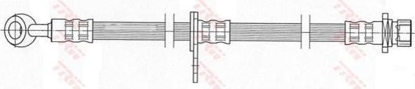 TRW PHD448 тормозной шланг на HONDA ACCORD VI (CG, CK)
