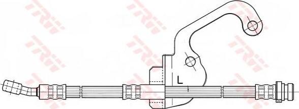 TRW PHD506 тормозной шланг на HYUNDAI TERRACAN (HP)