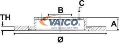 VAICO V20-80015 тормозной диск на 5 (E12)