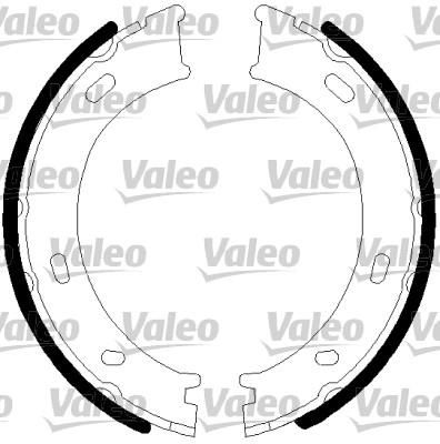 Valeo 128901 комплект тормозных колодок, стояночная тормозная с на MERCEDES-BENZ SPRINTER 2-t автобус (901, 902)