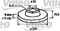 Valeo 186311 тормозной диск на VOLVO 460 L (464)