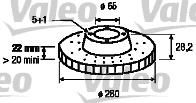 Valeo 186313 тормозной диск на VW GOLF III (1H1)