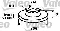 Valeo 186421 тормозной диск на CITROEN EVASION (22, U6)