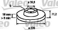 Valeo 186517 тормозной диск на VW GOLF III (1H1)
