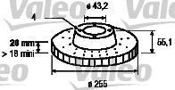 Valeo 186766 тормозной диск на TOYOTA YARIS (SCP1_, NLP1_, NCP1_)