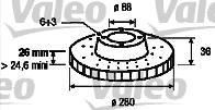 Valeo 197223 тормозной диск на OPEL FRONTERA B (6B_)