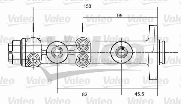 Valeo 350675 главный тормозной цилиндр на FIAT UNO (146A/E)