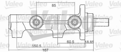Valeo 350712 главный тормозной цилиндр на RENAULT TRAFIC фургон (TXX)