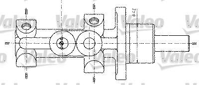 Valeo 402298 главный тормозной цилиндр на RENAULT MEGANE I (BA0/1_)