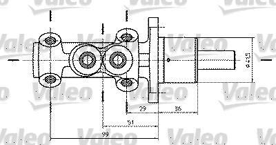 Valeo 402322 главный тормозной цилиндр на VW PASSAT Variant (3A5, 35I)