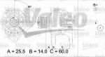 VALEO Генератор 14v, 90a VAG A3, A4, fabia, Octavia, golf IV, transporter t5, Passat (028903028D, 437316)