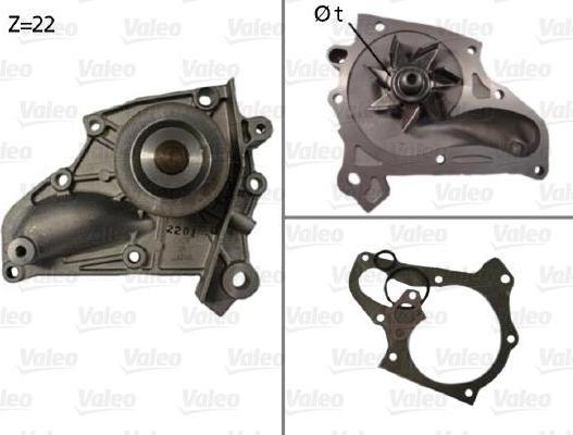 Valeo 506433 водяной насос на TOYOTA CELICA кабрио (AT18_, ST18_)